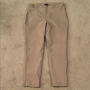 Basic Editions Khaki Stretch Pants - Size L, LIKE NEW